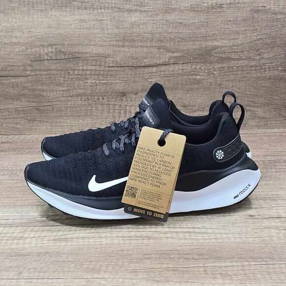 Nike React Infinity Run 4 Women's Size 11 Black White Sneakers (DR2670-001) NEW - Picture 3 of 9